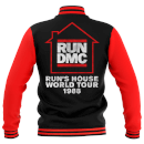 Run's House World Tour 1988 Unisex Varsity Jacket - Black / Red