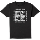 Jurassic Park The Faces Men's T-Shirt - Black Jurassic Park The Faces Men's T-Shirt - Black