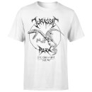 Jurassic Park Raptor Drawn Men's T-Shirt - White