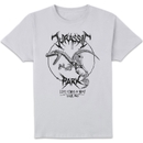 Jurassic Park Raptor Drawn Men's T-Shirt - White Jurassic Park Raptor Drawn Men's T-Shirt - White