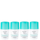 VICHY 48 Hour Intensive Anti-Perspirant Roll-on Deodorant Set for Sensitive Skin 4 x 50ml