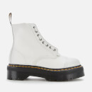 Dr. Martens Women's Sinclair Leather Zip Front Boots - White - UK 4