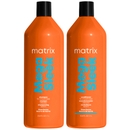 Matrix Total Results Mega Sleek Shea Butter Smoothing Shampoo and Conditioner 1000ml Duo for Frizzy Hair