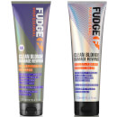 Fudge Professional Clean Blonde Damage Rewind Violet-Toning Shampoo and Conditioner Bundle 250ml (Worth £30.00)