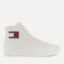 Tommy Jeans Women's Mid Cup Canvas Hi-Top Trainers - White - UK 3.5
