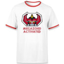 Power Rangers Megazord Activated Unisex T-Shirt - White / Red Ringer