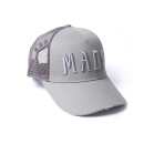 Milliner Sleet Grey Distressed Cotton Trucker Made 3D Embroidered