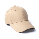 Milliner 6 Panel Cotton Baseball Cap Almond Mr Flat Embroidered