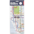 Kikkerland New York Map Magnets