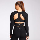 MP Women's Power Long Sleeve Top - Black - XXS