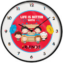 Friends Chibi Clock 10 Inch