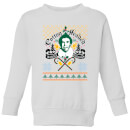 Elf Ninny Muggins Kids' Sweatshirt - White