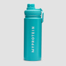 Myprotein mittelgroße Metallwasserflasche – Blau – 500 ml