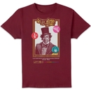 Willy Wonka & The Chocolate Factory Retro Cover Unisex T-Shirt - Burgundy Willy Wonka & The Chocolate Factory Retro Cover Unisex T-Shirt - Burgundy