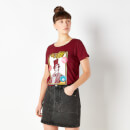 Willy Wonka & The Chocolate Factory Retro Cover Women's T-Shirt - Burgundy