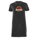 Jurassic Park Classic Women's T-Shirt Dress - Black Acid Wash