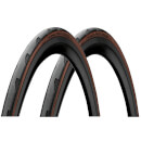 Continental Grand Prix 5000 Clincher Road Tyre Twin Pack - Transparent