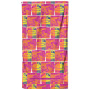 Jurassic Park Bright Dino Strip Beach Towel