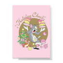 Tom And Jerry Holiday Cheers Greetings Card