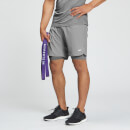 MP Men's 2 in 1 Training Shorts - Storm - L