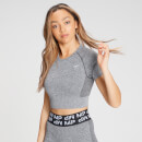 MP Women's Curve Crop Short Sleeve T-Shirt - Grey - S