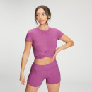 MP Women's Power Short Sleeve Crop Top - Orchid - L