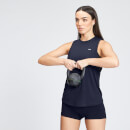 Camiseta de tirantes de entrenamiento con sisas caídas Essentials para mujer de MP - Azul marino - XXS