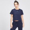 T-shirt crop MP Essentials pour femmes – Bleu marine - XXS
