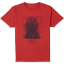 Game of Thrones The Iron Throne Men's T-Shirt - Red Game of Thrones The Iron Throne Men's T-Shirt - Red