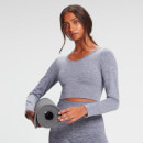 MP Women's Composure Seamless Cropped Long Sleeved Top - Galaxy Blue - XS