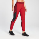 MP Naiste Engage Colour Block Leggings - Danger/Wine - XS