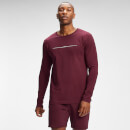 MP Herren Mini Mark Grafik Langarm T-Shirt — Merlot - XXS