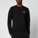EA7 Men's Core ID Crewneck Sweatshirt - Black/Gold - M