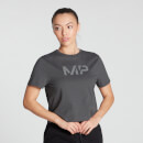 MP Women's Gradient Line Graphic Crop T-shirt- Carbon - XS
