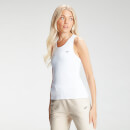 Camiseta sin mangas de punto elástico acanalado Essentials para mujer de MP - Blanco - M