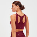 MP Women's Sculpt Laser Cut Sports Bra – Vinröd - XS