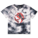 Venom Carnage Ying Yang Women's Cropped T-Shirt - Black Tie Die