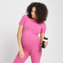 Ženska nosečniška majica s kratkimi rokavi Power MP – Sangria - XXS