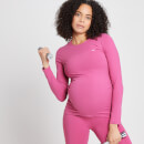 Bluză de maternitate cu mânecă lungă MP Power pentru femei - Sangria - XS