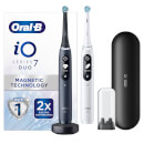 iO7 Duo Pack of Two Electric Toothbrushes, White & Black