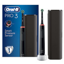 Oral-B Pro 3500 Cross Action Black Electric Toothbrush with Travel Case