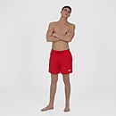 Bañador corto Essentials de 41 cm para hombre, Rojo - XS