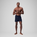 Pantalones cortos de natación Essentials de 41 cm para hombre, Azul marino - XS