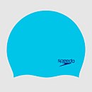 Gorro de natación infantil Plain Moulded de silicona, azul - ONESZ