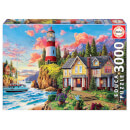 Lighthouse and Cottage Jigsaw Puzzle (3000 Pieces)