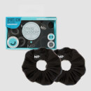 Elastico per capelli in tessuto MP X Invisibobble® Reflective Power - Nero - CONFEZIONE DA 2