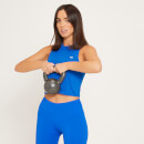 Camiseta corta sin mangas y con espalda nadadora Training para mujer de MP - Azul medio - XXS