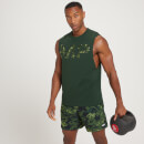 MP moška majica brez rokavov Adapt Drirelease, s kamuflažnim potiskom - temno zelena - XXS