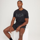 Pánske tričko MP Adapt s krátkymi rukávmi, technológiou Dri-Release® a maskáčovou potlačou – čierne - XXS