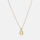 Coach Women's C Crystal Necklace - Gold/Clear